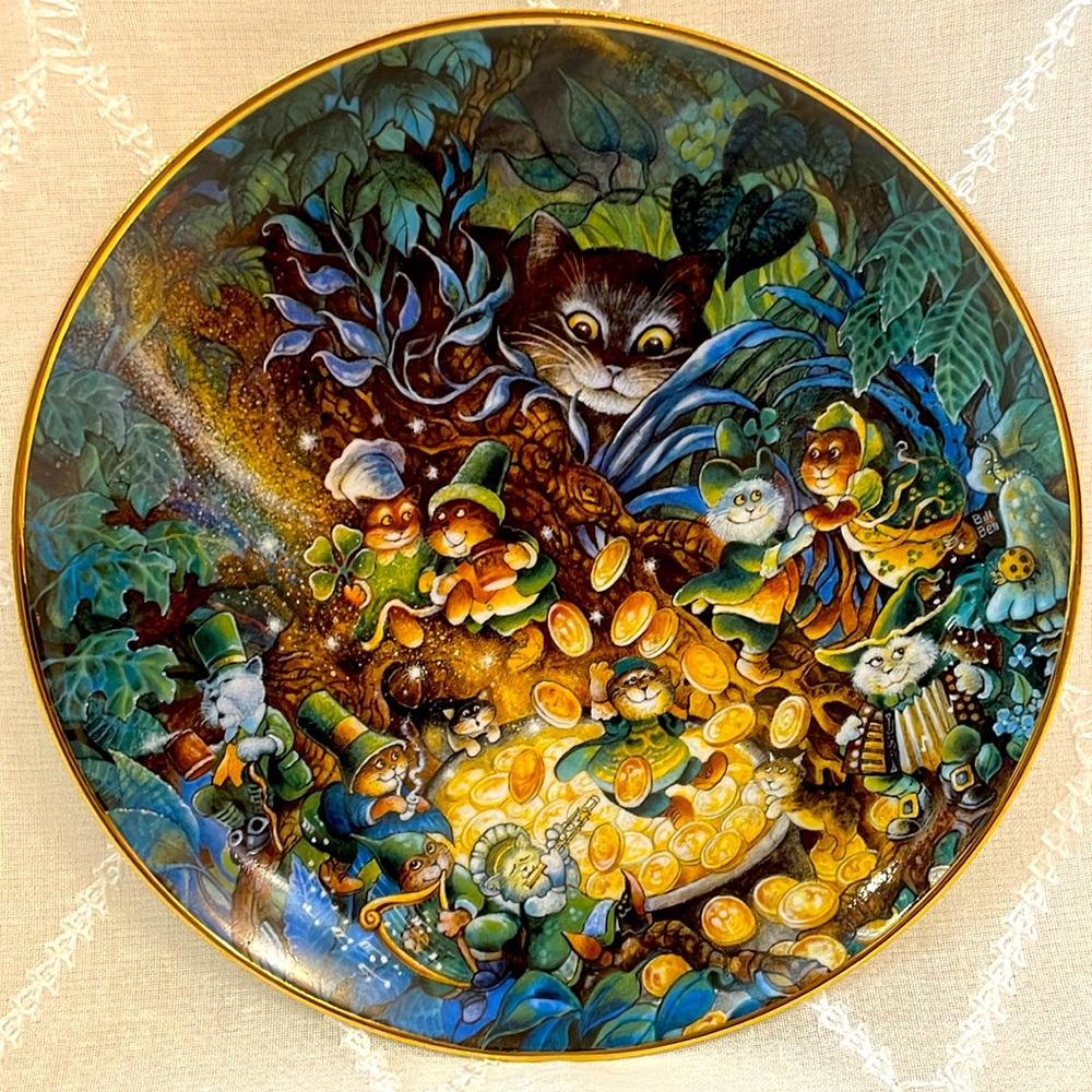 Franklin Mint Collection “St. Catrick’s Day” by Bill Bell Limited Edition Plate